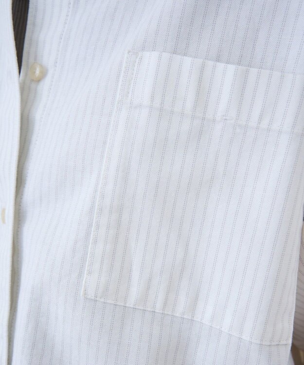 AMERICAN HOLIC オックスベーシックシャツ Stripe White