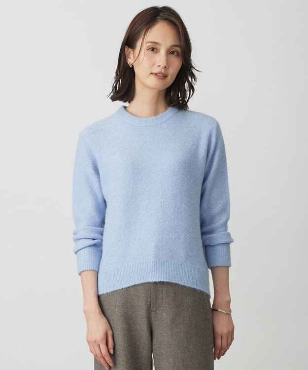 J.PRESS LADIES L SHINE クルーネック ニット サックス系