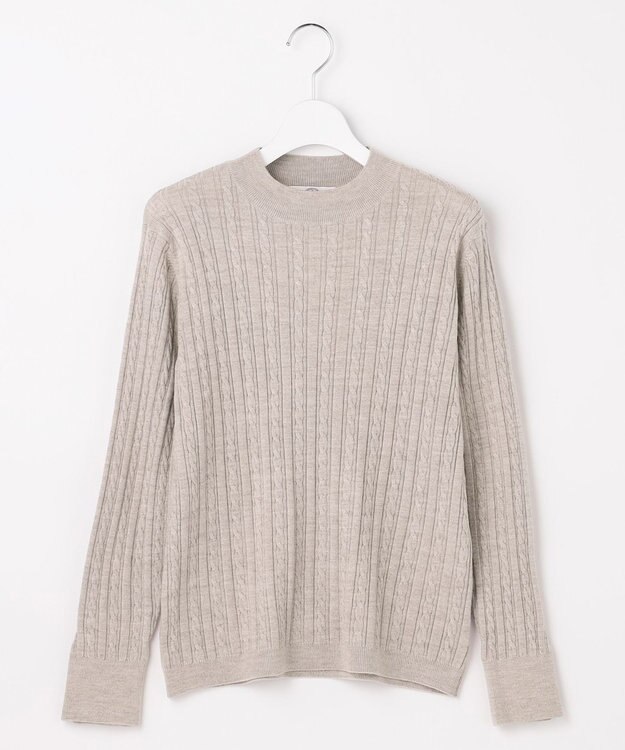 J.PRESS LADIES KNIT BASIC クルーネック ニット ベージュ系