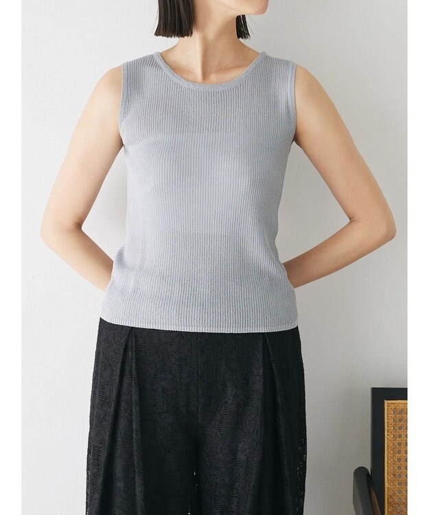 Green Parks シアーカーディガン＋タンクトップＳＥＴ Gray