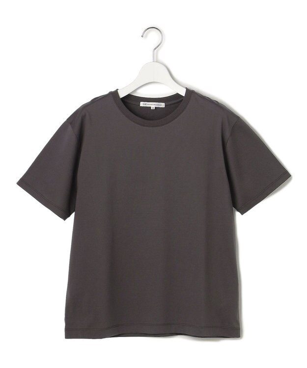 23区 シルキータッチ ベーシック Tシャツ グレー系