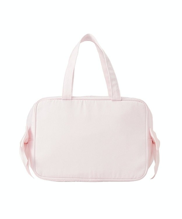 Maison de FLEUR 【保冷機能付き】サテンサイドリボン保冷バッグ Pink