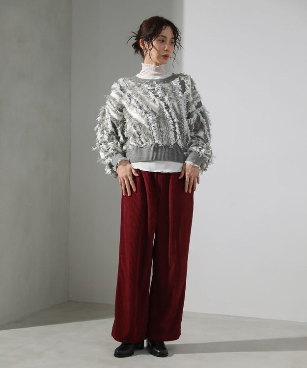 Green Parks ・ＥＬＥＮＣＡＲＥ　ＤＵＥ　コーデュロイイージーパン Bordeaux