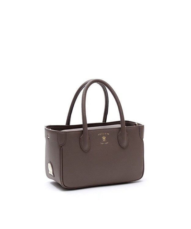 A.D.M.J. 【牛革】ミニトートバッグ　（Dカン付き） ベニケシネズミ