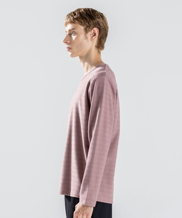 JOSEPH HOMME 【新色追加】メランジリップル　クルーネックカットソー ピンク系