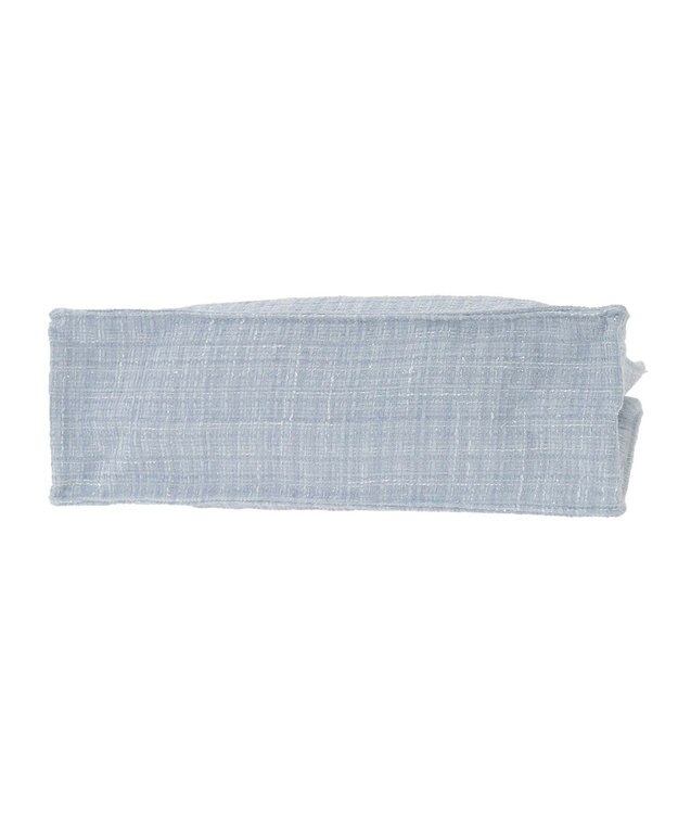 Maison de FLEUR ツイードロゴ刺繍スクエアトートバッグ Grayish Blue