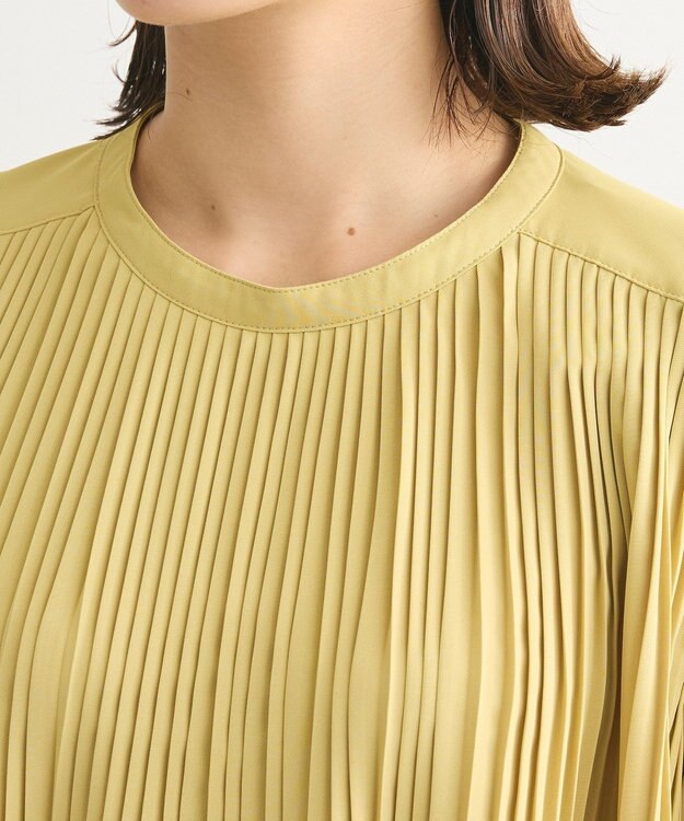 Green Parks 消しプリーツブラウス Yellow