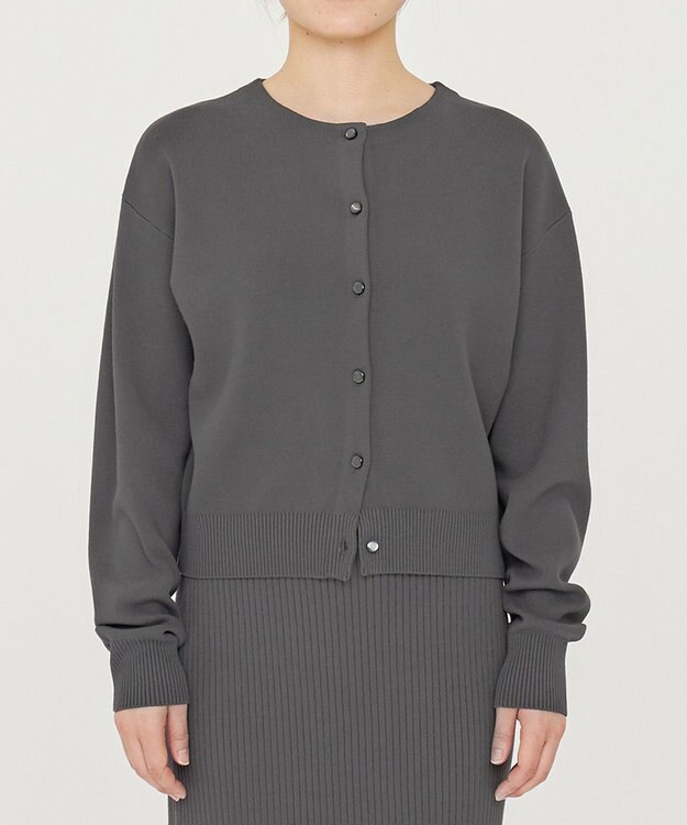 uncrave 【手洗い可】スムース ニット カーディガン（uncrave STANDARD） スレート