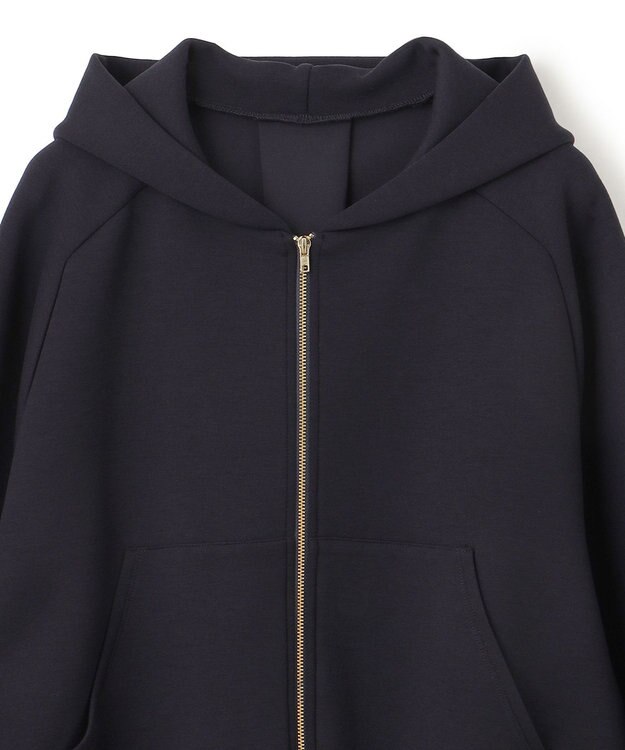 UNFILO L ダブルフェイス ZIPパーカー ネイビー