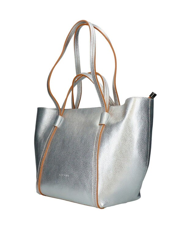 INTER-CHAUSSURES 【RIPANI】A4対応ダブルハンドルトート シルバー