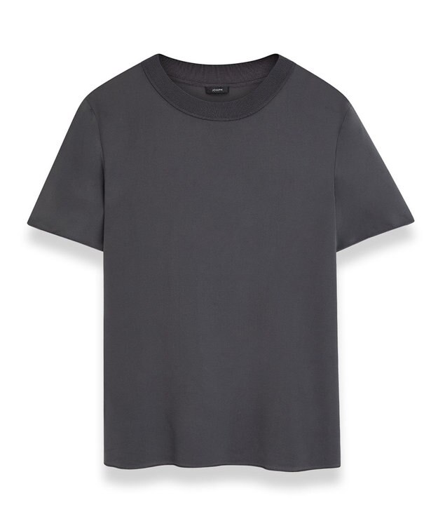 JOSEPH 【洗える】クレープ  ド  ソワ　クルーネックTシャツ Slate