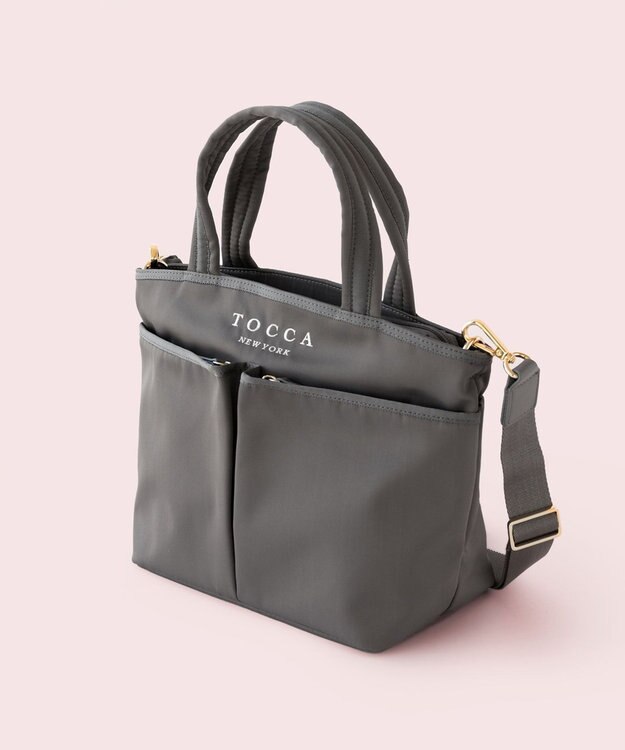 TOCCA 【WEB＆一部店舗限定】【撥水・サスティナブル素材】T-INCONTRO TOTE S トートバッグ S グレージュ系