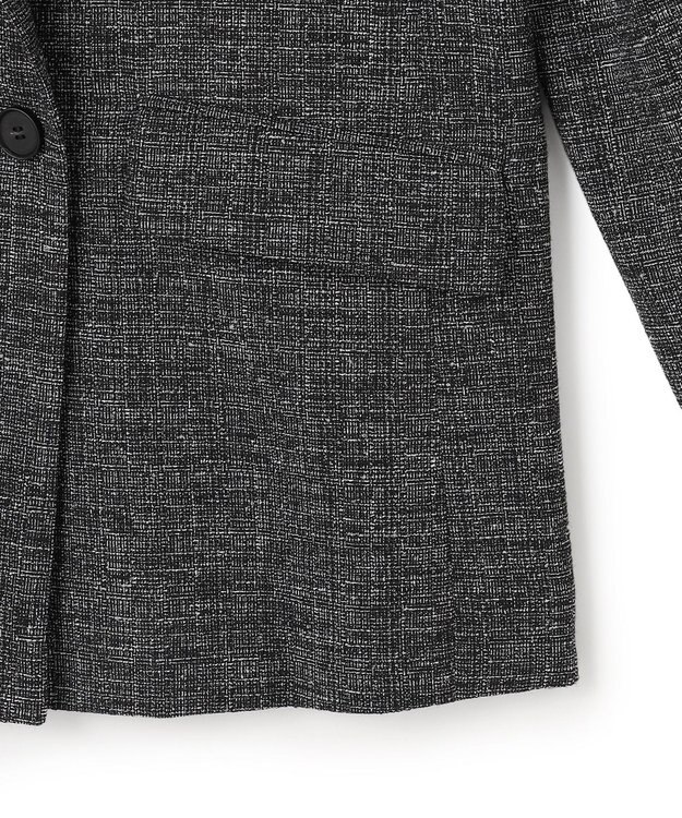 ICB 【先行予約】 ミックスブッチャー ダブルブレストジャケット ブラック×オフホワイト