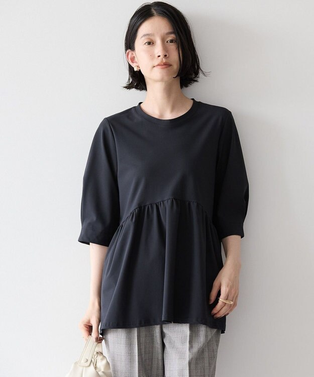 AMERICAN HOLIC 接触冷感ティアードカットプルオーバー Black