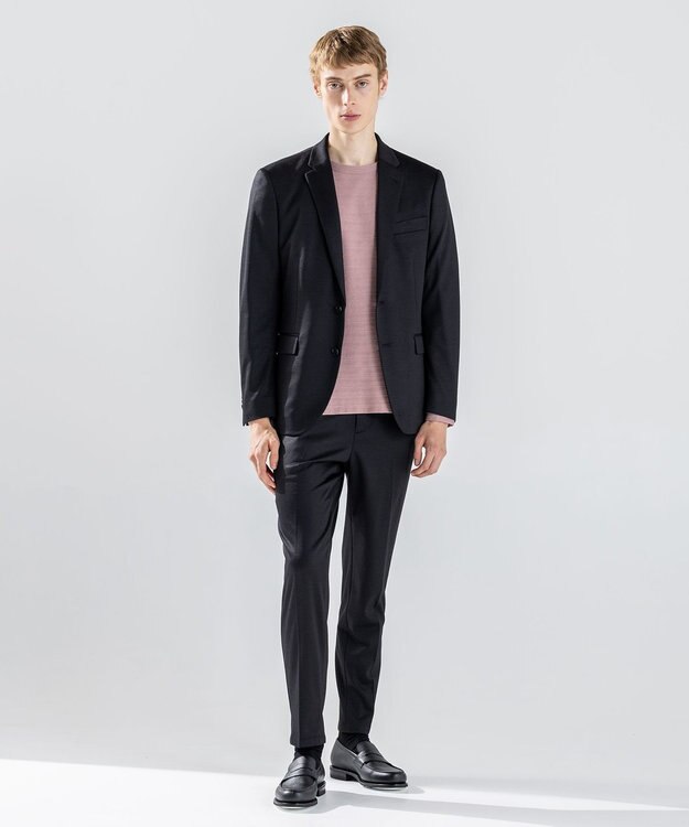 JOSEPH HOMME 【新色追加】メランジリップル　クルーネックカットソー ピンク系