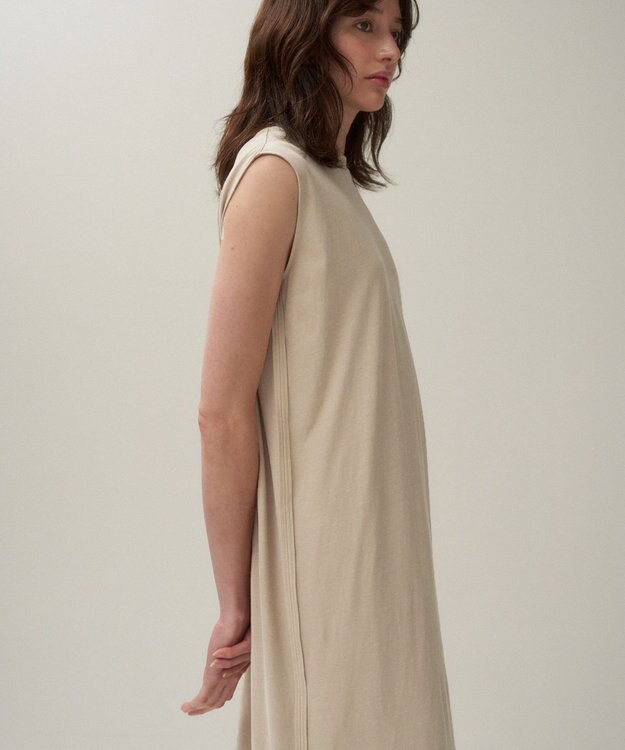 ATON FRESCA NUBUCK | タンクトップドレス WARM WHITE
