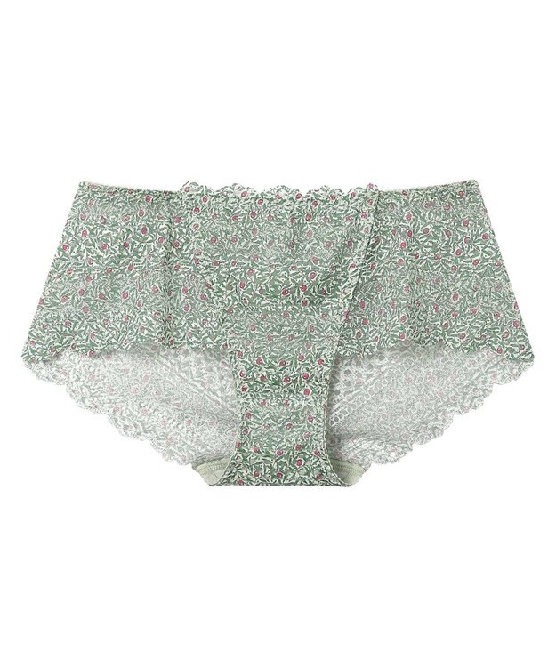 une nana cool MADE WITH LIBERTY FABRIC 総レースショーツ ライトオリーブ