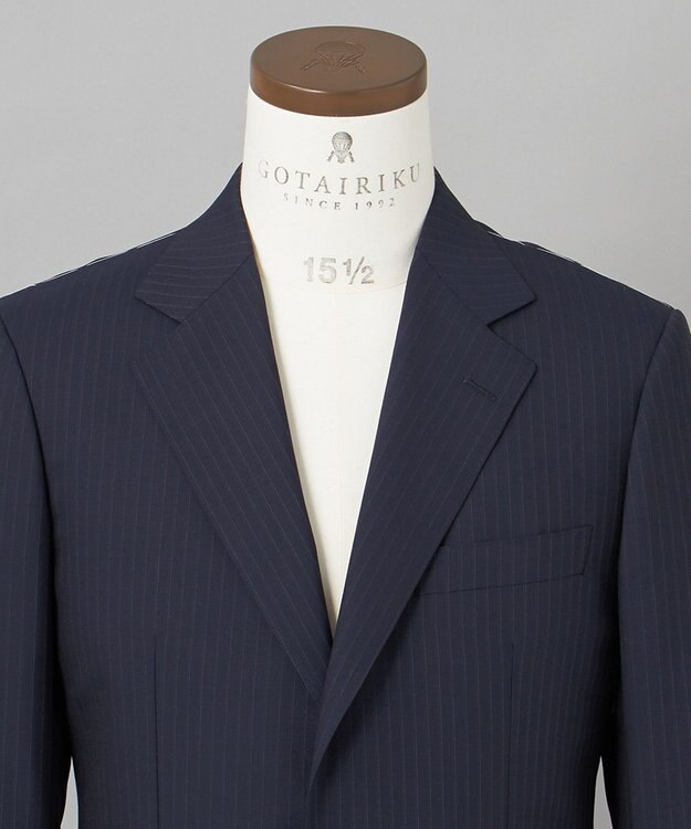 御幸毛織】Superio160 ウールモヘヤシルクカシミヤ スーツ（ネイビー