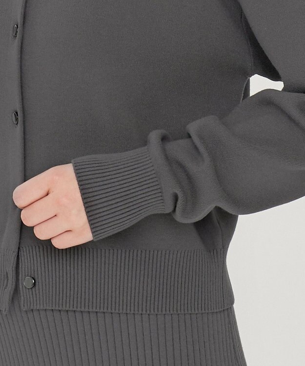 uncrave 【手洗い可】スムース ニット カーディガン（uncrave STANDARD） スレート