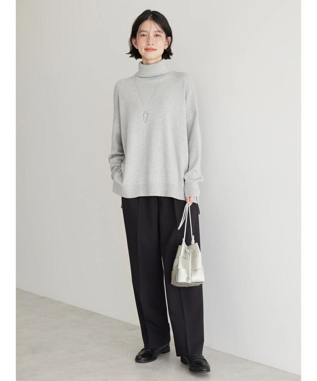 AMERICAN HOLIC バイパチタートルネックニットプルオーバー Light Gray Mixture