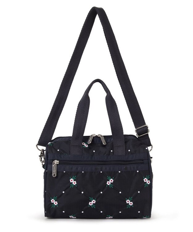 LeSportsac EVERYDAY SM SATCHEL/フローラルラティスEMB フローラルラティスEMB