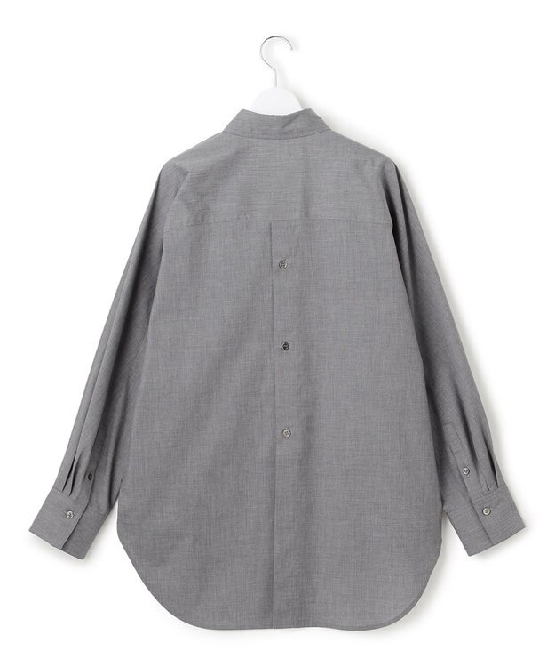 23区 【SLOW/一部店舗限定】ライトタンブラータフタ バックボタン シャツ ライトグレー系