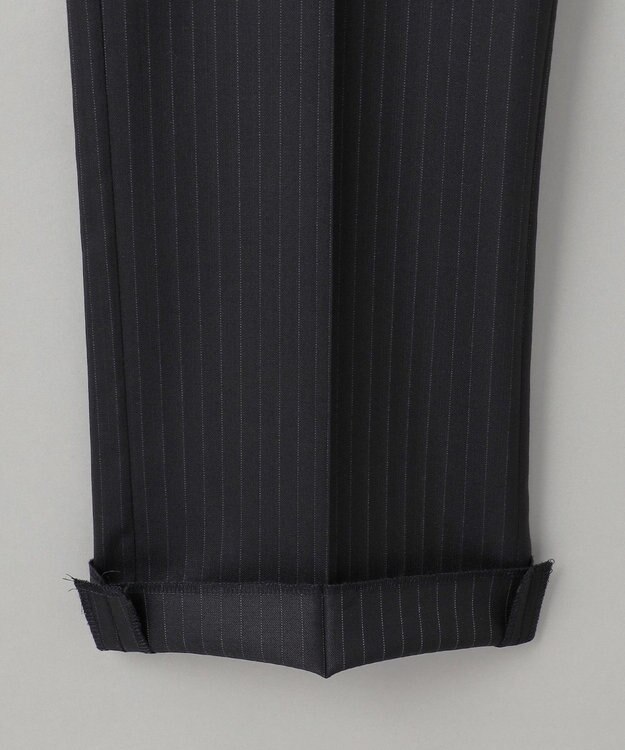 GOTAIRIKU 横に伸びる【TasmaniaWool/タマニアウール】ストレッチ スーツ（ブラックストライプ） ブラック系1