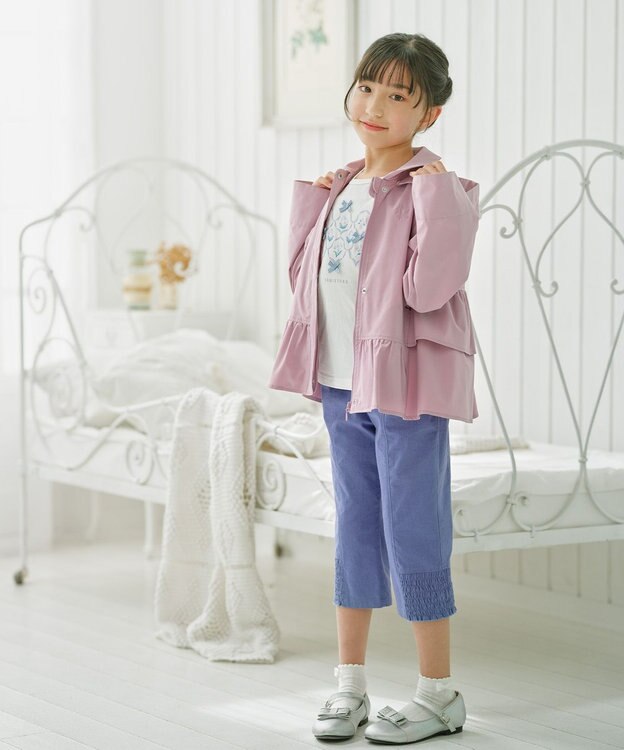 組曲 KIDS 【110-140㎝】スズランプリント Tシャツ オフホワイト