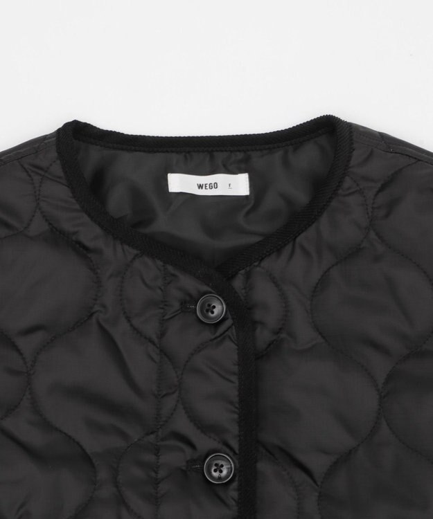 WEGO 【WEB限定/ 2025年秋冬新作】キルティングジャケット ブラック