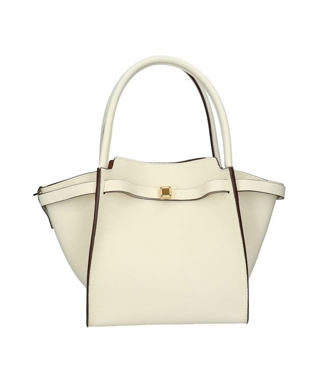 INTER-CHAUSSURES 【LORISTELLA】ソフトカーブ ハンドバッグスモール ホワイト