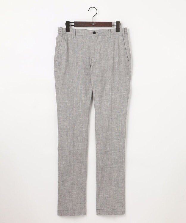JOSEPH ABBOUD 【ウエストも伸びる!/清涼/ストレッチ】スラブストレッチ パンツ ライトグレー系