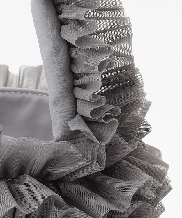 LA BAGAGERIE 【MONICA】チュールフリル2WAYバッグ グレー