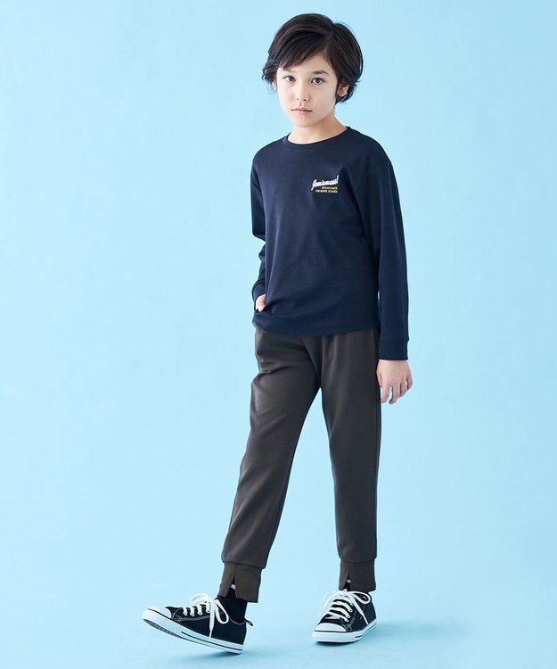 UNFILO 【110-150cm】最愛ジョグパン(UNISEX) チャコール