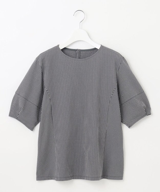 J.PRESS LADIES L 【WEB限定カラーあり・抗菌消臭・吸水速乾】サッカージャージー ボリュームスリーブ カットソー グレー系1