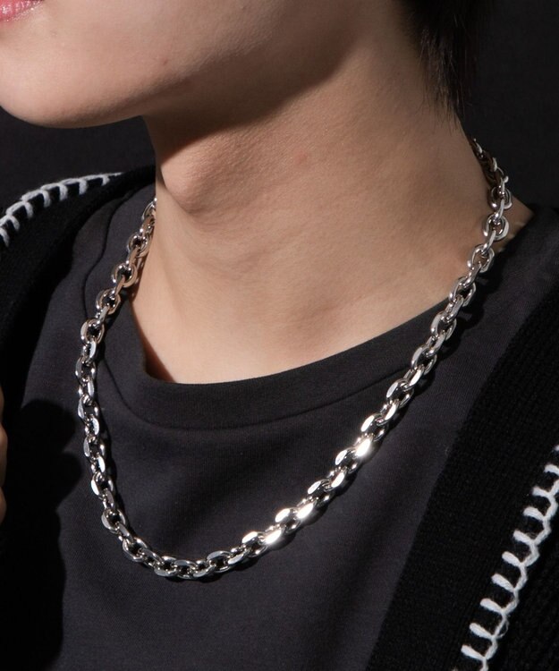 WEGO Mステンレスヘビーチェーンネックレス 柄2