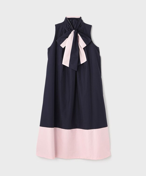 GRACE CONTINENTAL ライトタッサーAラインドレス ネイビー