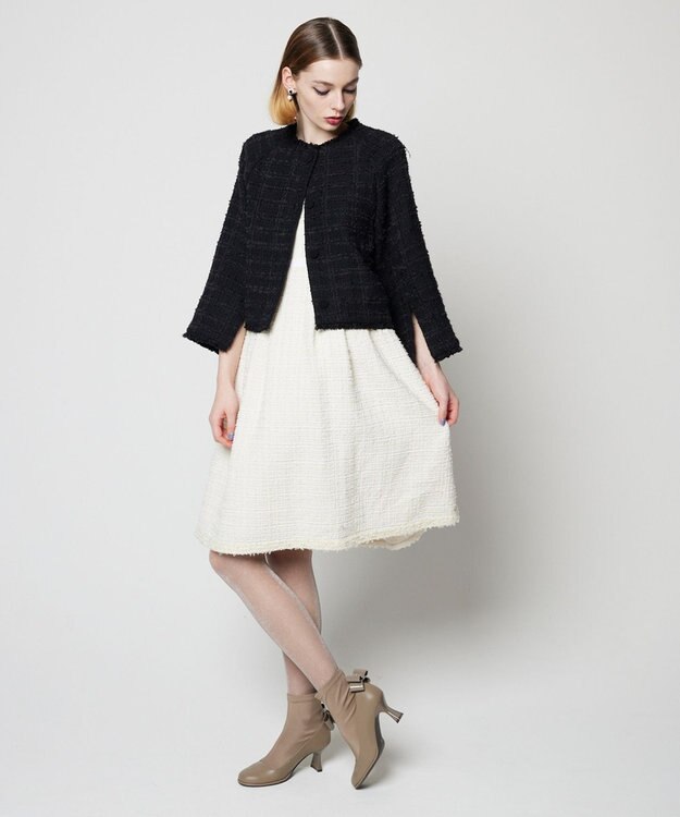 TOCCA UNSNARL ツイードジャケット ブラック系