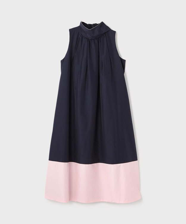 GRACE CONTINENTAL ライトタッサーAラインドレス ネイビー