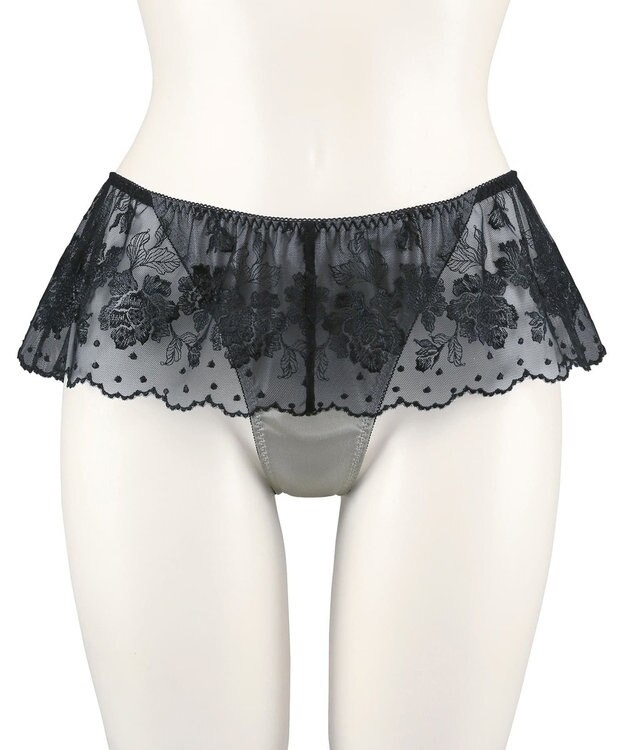 San-ai Resort（三愛水着楽園） エレガントコレクション  【2412】 デザインバックレースショーツ ブラック