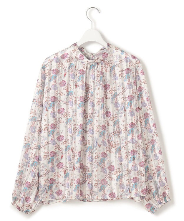 J.PRESS YORK STREET 【WOMEN】ボウタイブラウス ホワイト系5