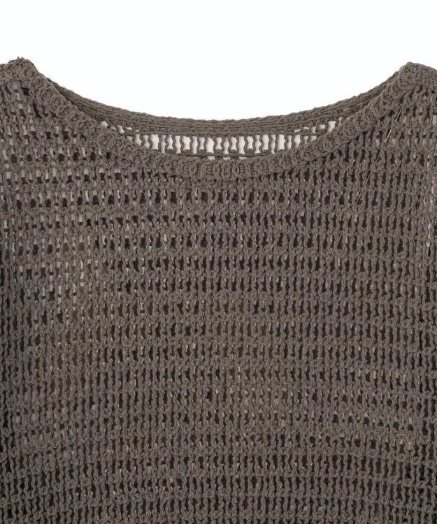 AMERICAN HOLIC 刺繍メッシュプルオーバー Charcoal Gray