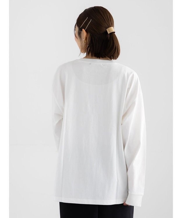 Te chichi エンブロイダリーロゴTシャツ アイボリー