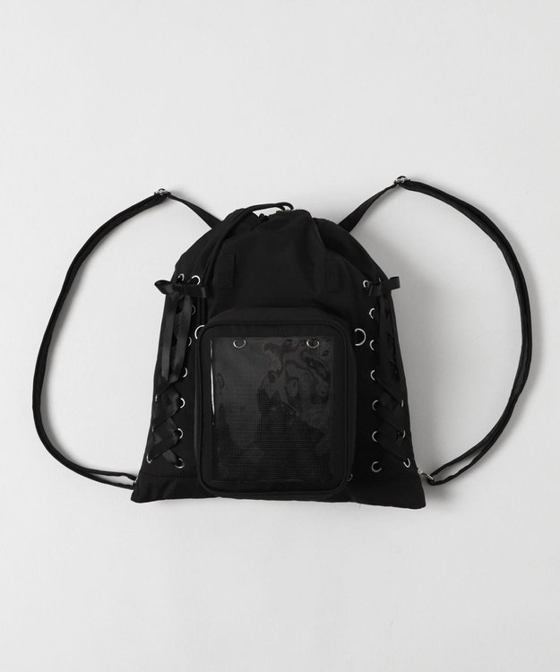 WEGO 【痛バ＆推し活】きらふわぬい2WAY痛ナップサック ブラック