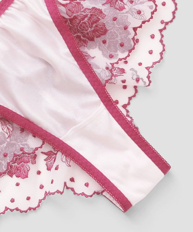 San-ai Resort（三愛水着楽園） エレガントコレクション  【2412】 デザインバックレースショーツ ピンク