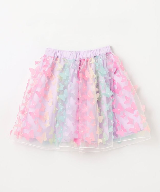 ANY KIDS レインボー チュール スカート ラベンダー