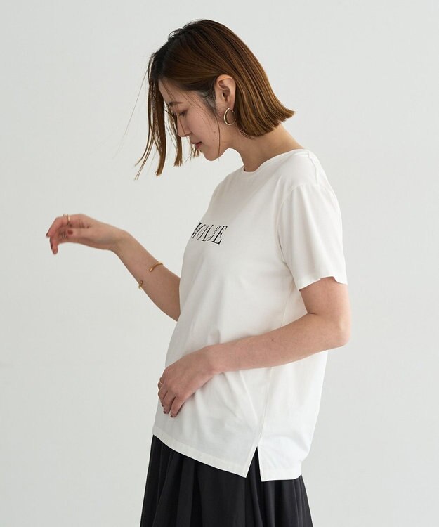 YECCA VECCA 【接触冷感】ロゴTee Off White