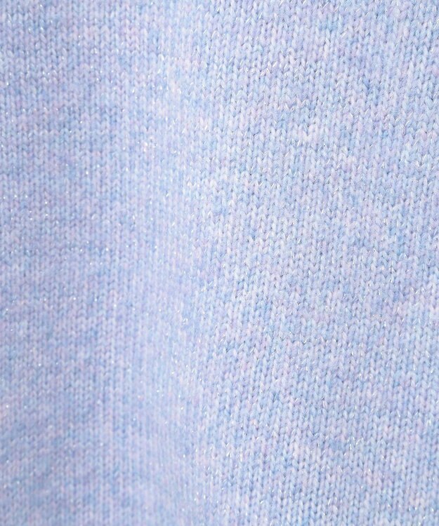 Green Parks ラメＶネックコンパクトニットプルオーバー Purple