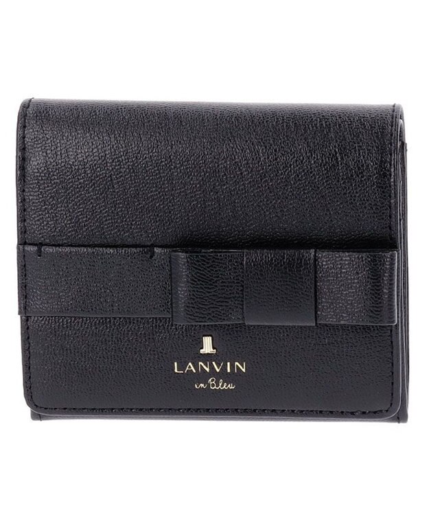 LANVIN en Bleu シャリテ 内BOX二つ折り財布 ブラック