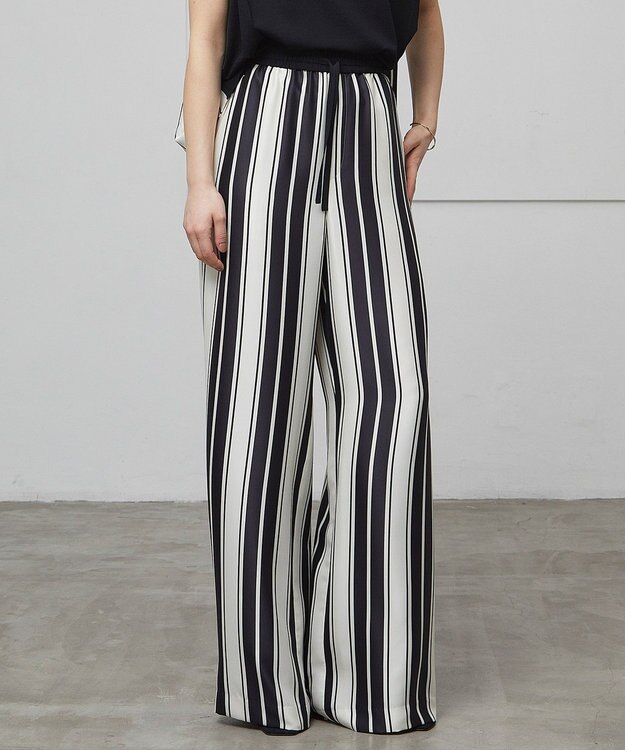 BEIGE， 【洗える】GUILLABERT / イージーパンツ Ecru×Black