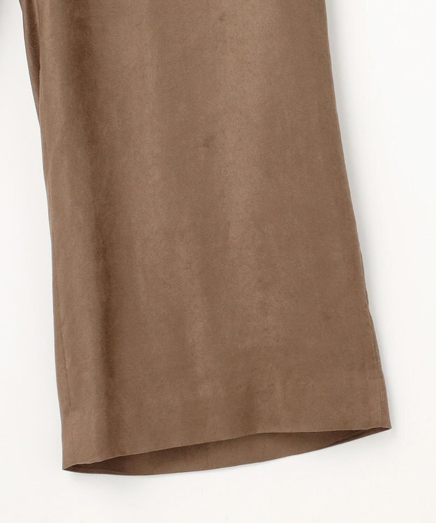 J.PRESS LADIES L マイクロライトスエード ワイド パンツ モカ系